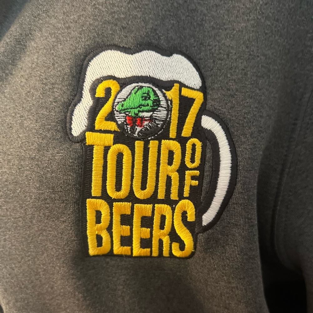 Eddie Bauer Gray Winking Lizard Tour Jacket